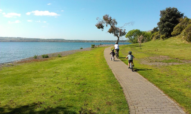 Please remember your cycling etiquette when using the Lions walk